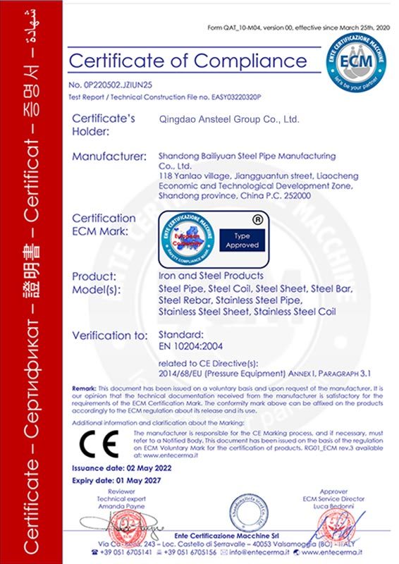Certificates